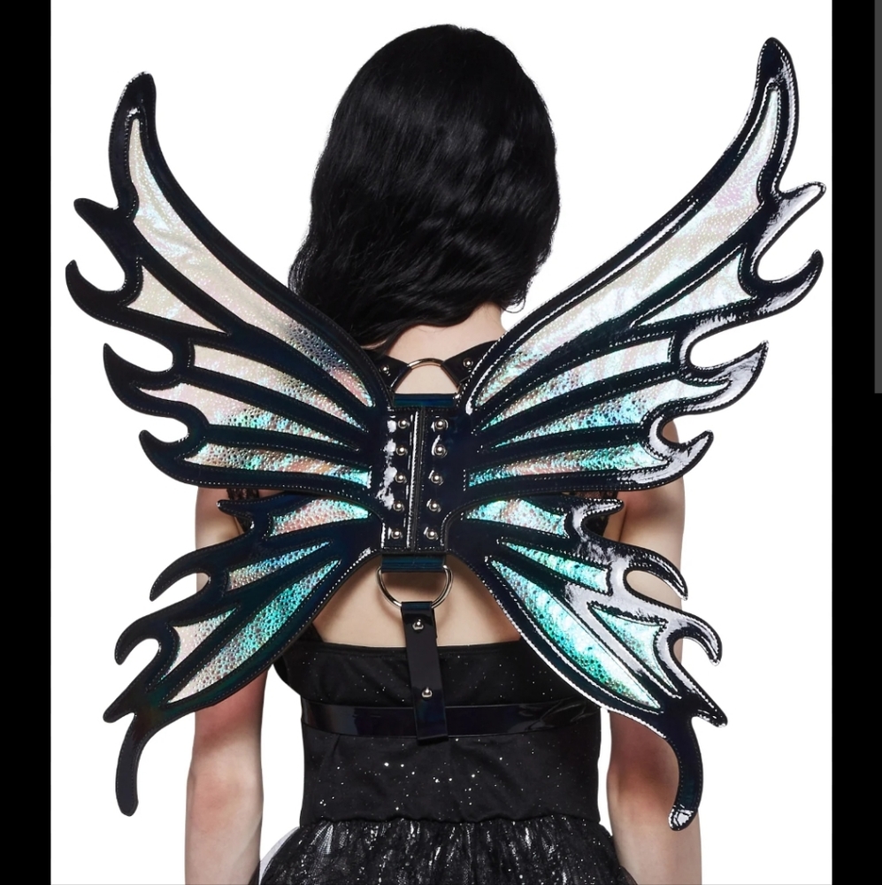 fairy wings by dollskill irridescent halloween or rave wings
